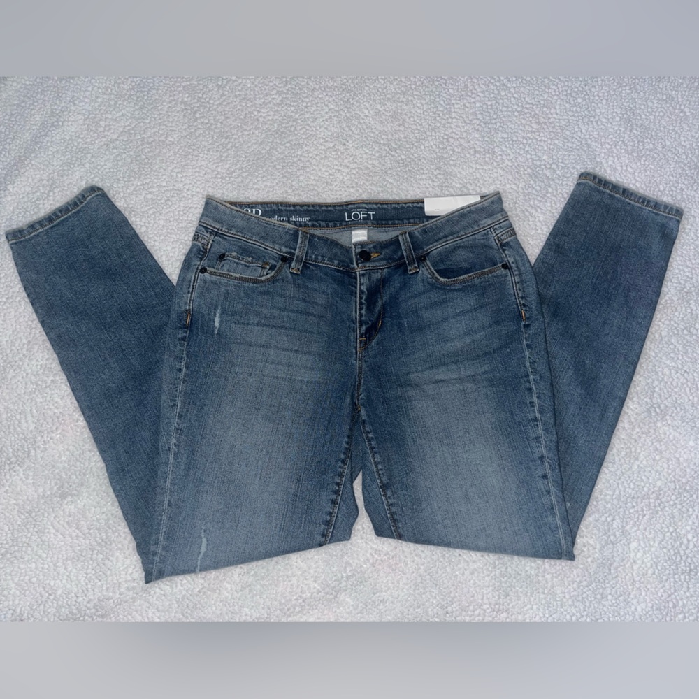 Ann Taylor LOFT Modern Skinny Blue Jeans NWT
